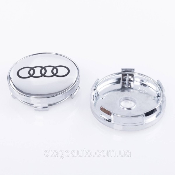 Caps plugs for alloy wheels Audi Audi 60 mm chrome