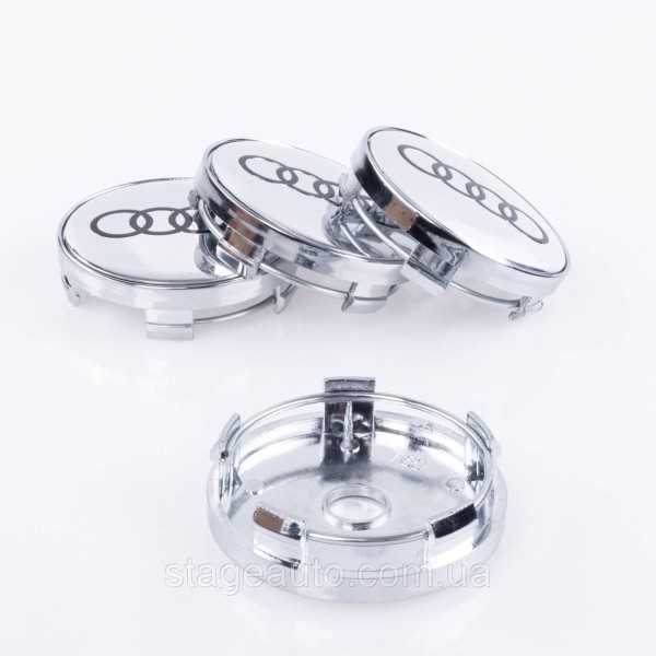 Caps plugs for alloy wheels Audi Audi 60 mm chrome