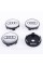 Caps plugs for alloy wheels Audi Audi 60 mm Chrome + Black