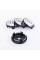Caps plugs for alloy wheels Audi Audi 60 mm Chrome + Black