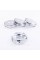 Caps plugs for alloy wheels Hyundai 60 mm Gray Chrome