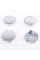 Caps plugs for alloy wheels Hyundai 60 mm Gray Chrome