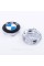 Caps plugs for alloy wheels BMW 60 mm white blue