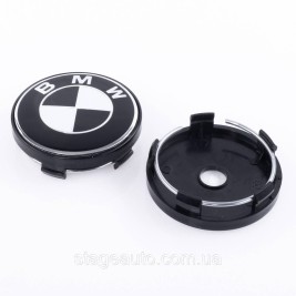Caps plugs for alloy wheels BMW 60 mm black white