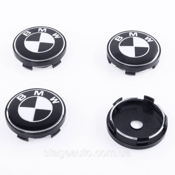 Caps plugs for alloy wheels BMW 60 mm black white