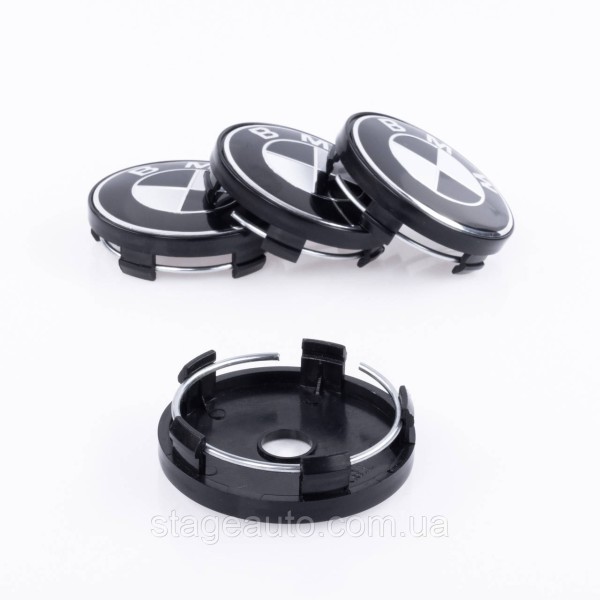 Caps plugs for alloy wheels BMW 60 mm black white