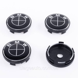 Caps plugs for alloy wheels BMW 60 mm completely black