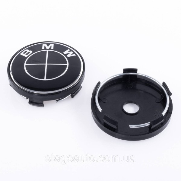 Caps plugs for alloy wheels BMW 60 mm completely black