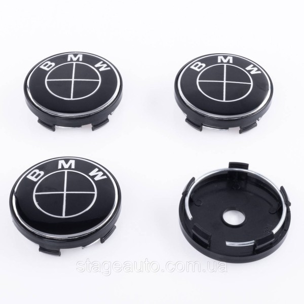 Caps plugs for alloy wheels BMW 60 mm completely black