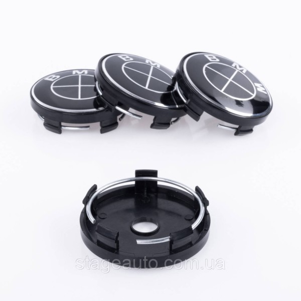 Caps plugs for alloy wheels BMW 60 mm completely black
