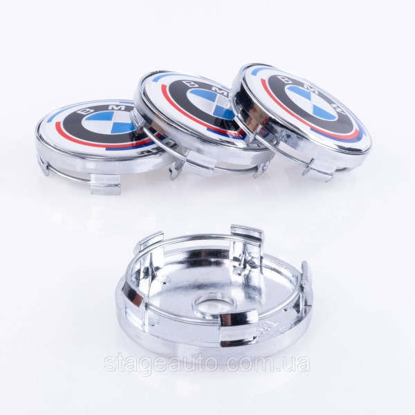 Caps plugs for alloy wheels BMW BMW 60 mm anniversary 50 years Motorsport