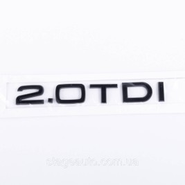 Audi trunk badge, Audi trunk inscription, Audi 2.0TDI Black gloss