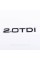 Audi trunk badge, Audi trunk inscription, Audi 2.0TDI Black gloss