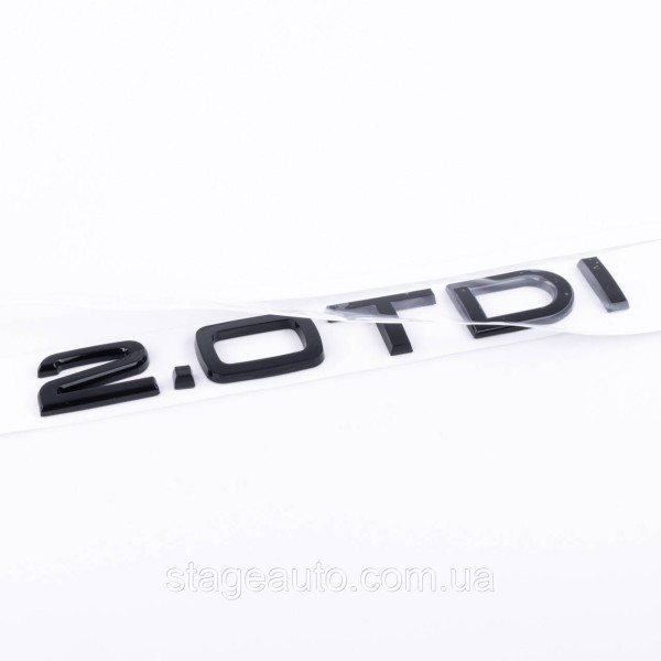 Audi trunk badge, Audi trunk inscription, Audi 2.0TDI Black gloss