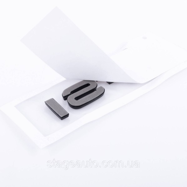 Emblem, nameplate, sticker inscription TFSI black, on the trunk of Audi Audi TFSI