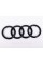 Rear emblem Audi Audi Q7 (4M) 2015-... 230 x 80 mm Black gloss black rings