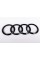 Rear emblem Audi Audi Q7 (4M) 2015-... 230 x 80 mm Black gloss black rings