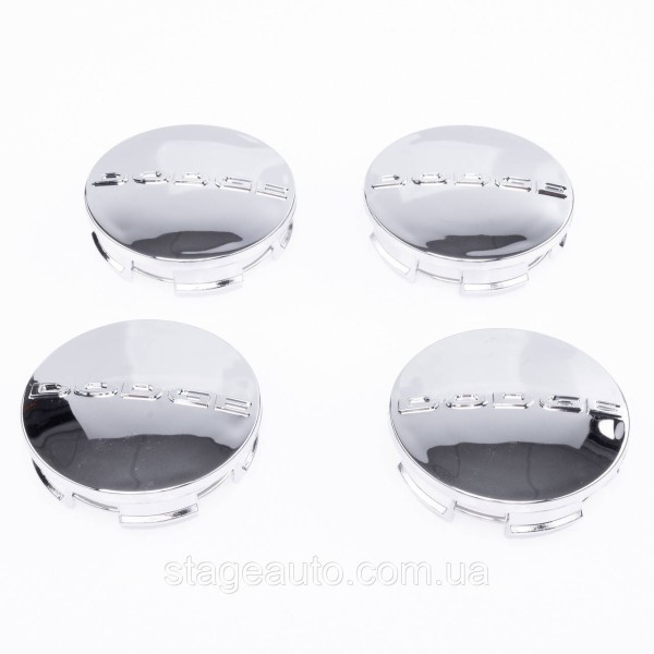 Caps plugs for alloy wheels Dodge 63 mm, 1LB72TRMAA Dodge chrome