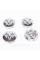 Caps plugs for alloy wheels Dodge 63 mm, 1LB72TRMAA Dodge chrome bull
