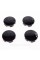 Dodge alloy wheel caps 63 mm, 1LB72TRMAA Dodge black gloss