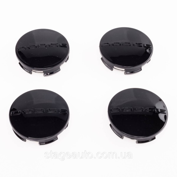 Dodge alloy wheel caps 63 mm, 1LB72TRMAA Dodge black gloss