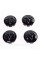 Dodge alloy wheel caps 63 mm, 1LB72TRMAA Dodge black gloss bull