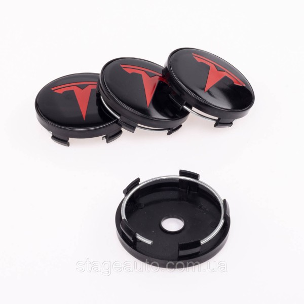 Caps plugs for alloy wheels TESLA Tesla 60 mm Black