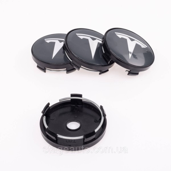 Caps plugs for alloy wheels TESLA Tesla 60 mm gray
