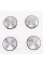 Caps plugs for alloy wheels TESLA Tesla 60 mm silver
