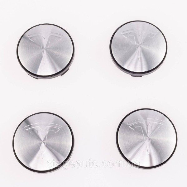 Caps plugs for alloy wheels TESLA Tesla 60 mm silver