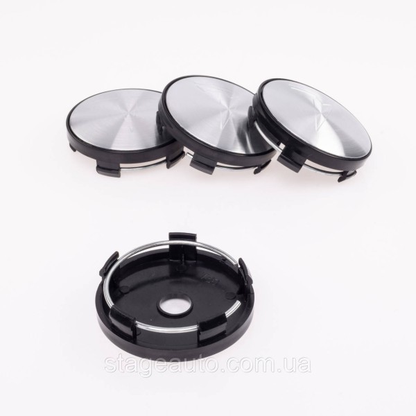 Caps plugs for alloy wheels TESLA Tesla 60 mm silver