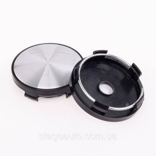 Caps plugs for alloy wheels TESLA Tesla 60 mm silver
