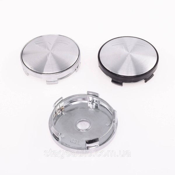 Caps plugs for alloy wheels TESLA Tesla 60 mm silver