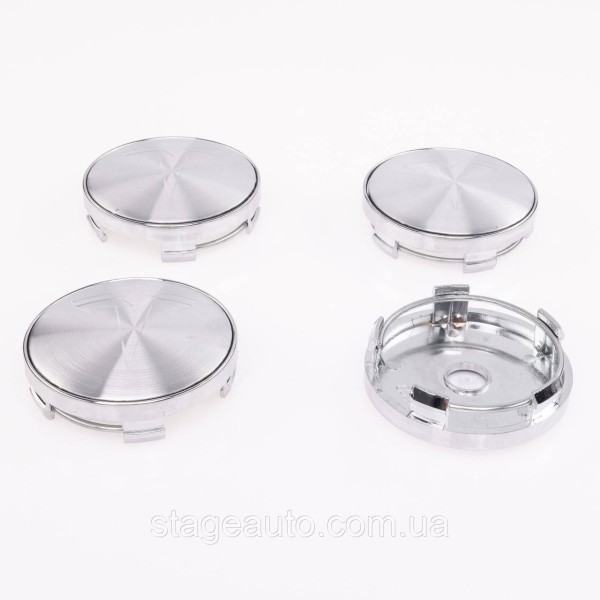 Caps plugs for alloy wheels TESLA Tesla 60 mm Silver