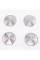 Caps plugs for alloy wheels TESLA Tesla 60 mm Silver