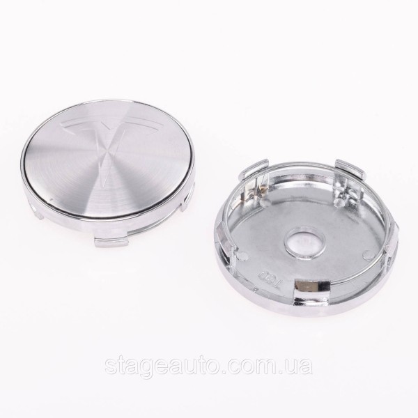 Caps plugs for alloy wheels TESLA Tesla 60 mm Silver