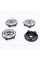 Caps plugs for alloy wheels Toyota 60 mm Gray + Black