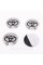 Stickers for caps plugs in Toyota disks 56 mm Gray 4 pcs