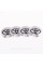 Stickers for caps plugs in Toyota disks 56 mm Gray 4 pcs