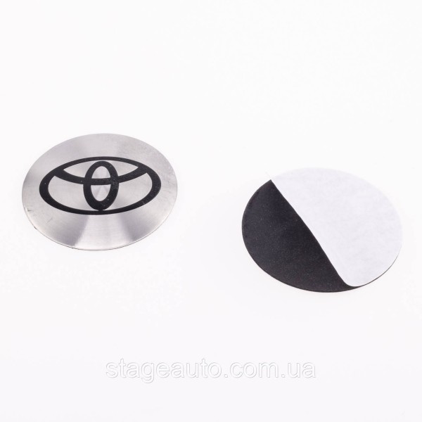Stickers for caps plugs in Toyota disks 56 mm Gray 4 pcs