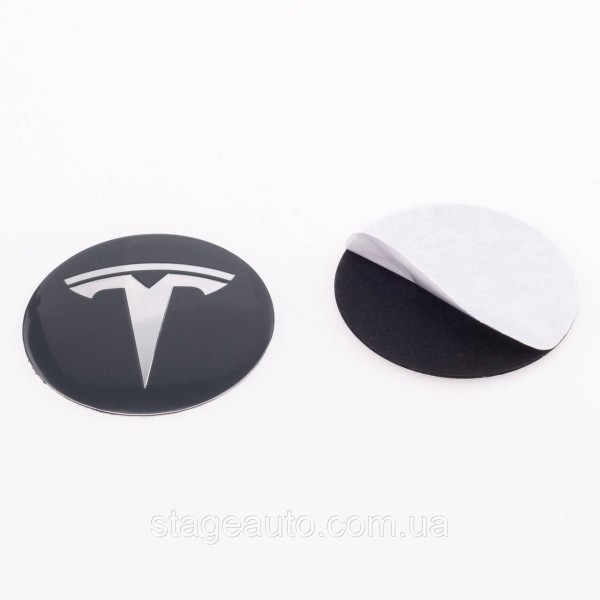 Наклеювання на ковпачки заглушки в диски TESLA Тесла 56 мм Сірий 4 шт