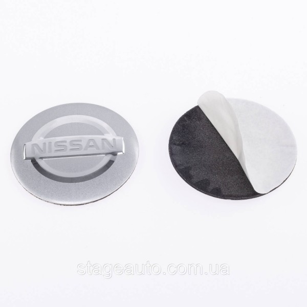 Наклеювання на ковпачки заглушки в диски NISSAN Ніссан 56 мм Сірі 4 шт