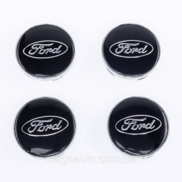 Caps plugs for alloy wheels Ford Ford 60 mm Black