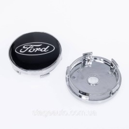 Ковпачки заглушки на литі диски Ford Форд 60 мм Чорні