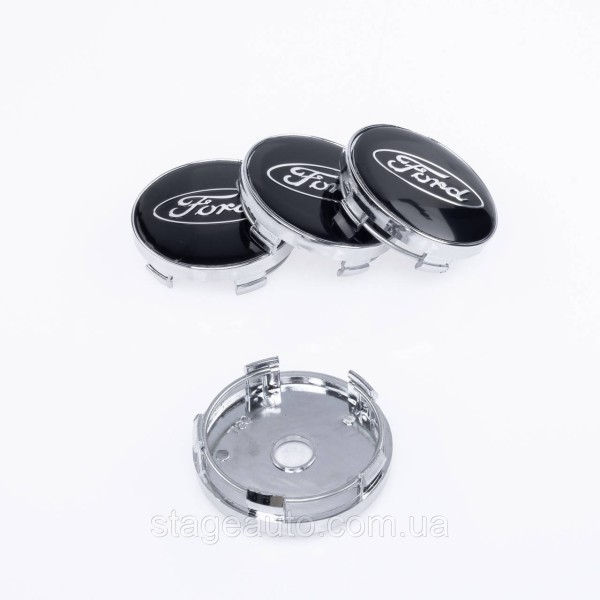 Caps plugs for alloy wheels Ford Ford 60 mm Black