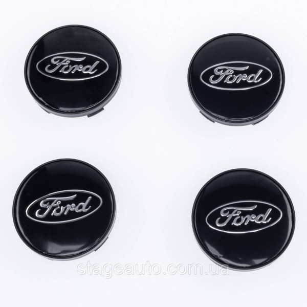 Caps plugs for alloy wheels Ford Ford 60 mm Black