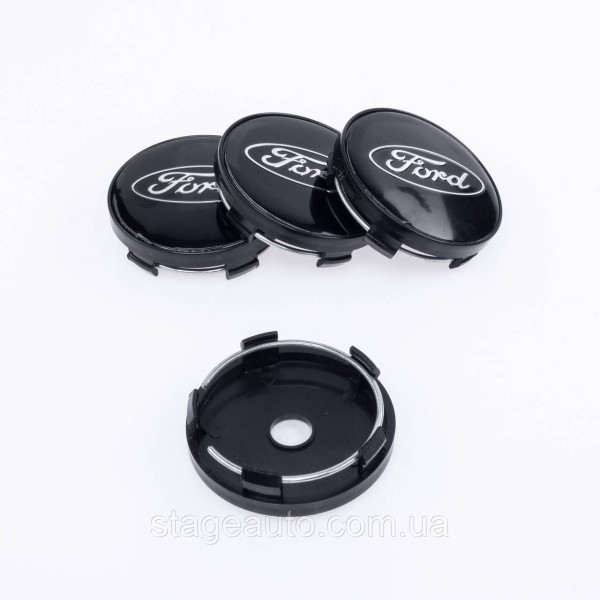 Caps plugs for alloy wheels Ford Ford 60 mm Black