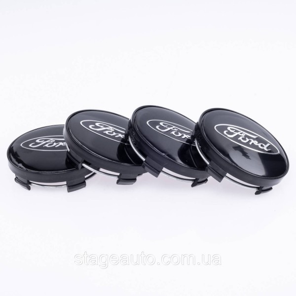 Caps plugs for alloy wheels Ford Ford 60 mm Black