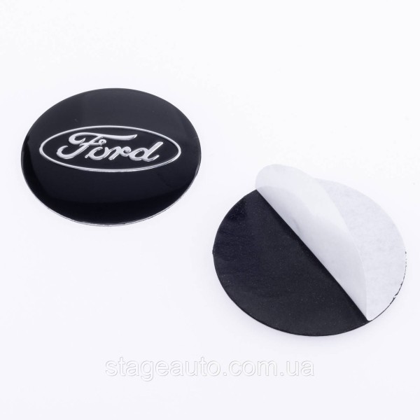 Stickers for caps plugs in Ford disks Ford 56 mm Black 4 pcs