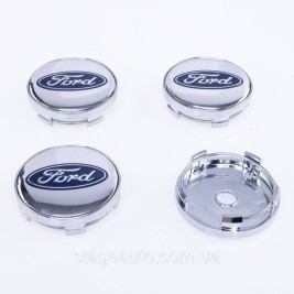 Ковпачки заглушки на литі диски Ford Форд 60 мм Хром
